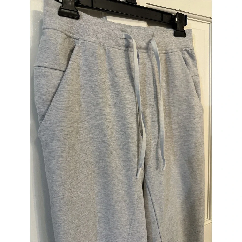 Lululemon City Sweat Pant Slim Stretch French Terry Slim Tapered Fit Size S Gray